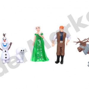 Set 6 figurine Frozen Fever - colectioneaza toate personajele!