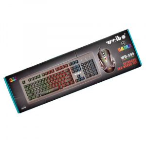 Set Gaming Tastatura si Mouse cu Leduri RGB si USB / WB-595 - Img 3