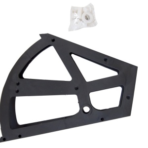 Set suport pantofar plastic negru doua randuri - Img 2