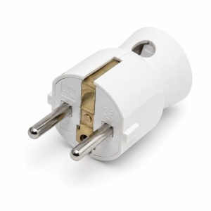 Stecher Electric 16A 250V cu Impamantare si Iesire Laterala