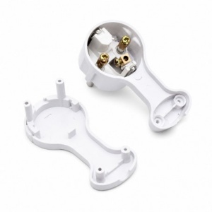 Stecher Schuko 16A 250V Alb cu Inel Tragere, Profil Redus - Img 4