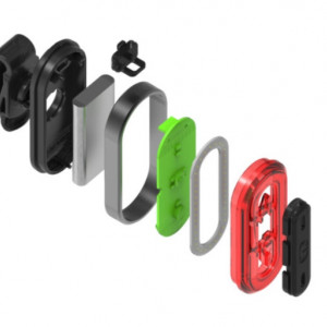 Stop Oval COB LED, reincarcabil USB, negru - Img 4