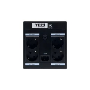 UPS 1100VA/600W LCD Line Interactive AVR 4 Schuko USB TED - Img 2
