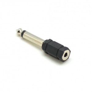 Adaptor Audio Jac 6,3 Tata Mono – Jac 3,5 Mama Mono Plastic