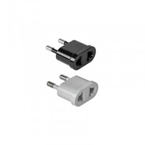 Adaptor stecher US - China, alb sau negru EL-0105QA