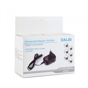 Alimentator transformator stabilizat 220V, tensiune reglabila 3V-12V DC / 600mA - Img 2