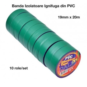 Banda Izolier Verde 19mm x 20m - Set/10buc - Img 7