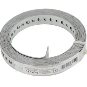 Banda metalica perforata 20 mm x 1mm x 5 m, M 5/7.5 mm
