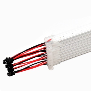 Bara LED COB 12V albastru, 50cm x 10buc/set - Img 4