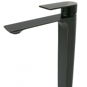 Baterie lavoar tip stalp Ermetiq; gama STYLISH negru