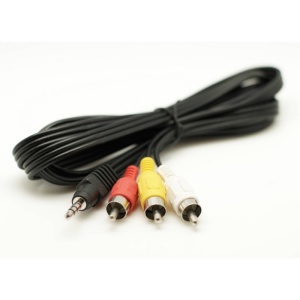 Cablu auxiliar jack 3,5mm tata - 3 RCA tata / 1,5m