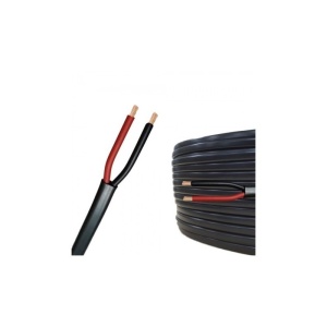 Cablu Electric Plat Negru 2x1mm (MYYUP) 100m/rola