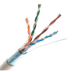 Cablu FTP Cat. 5e cupru integral 0.50mm / 24AWG rola 305ml THB