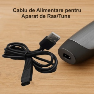 Cablu USB cu mufa RC mica pentru Masina de Tuns - Ras / TXD09 - Img 2