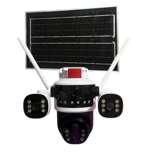 Cameră de Supraveghere AI Solar SPM-T Series V380 Pro, 4K Ultra HD, 360° Pan Tilt, Night Vision (model t36-4g)