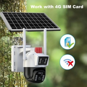 Cameră de Supraveghere AI Solar SPM-T Series V380 Pro, 4K, Wi-Fi, 360°, Night Vision (model t12-4g) - Img 3