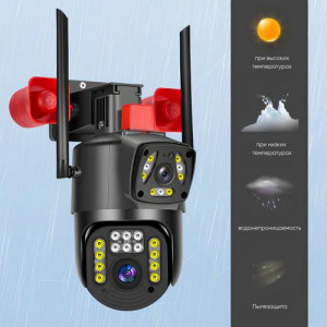 Camerắ de supraveghere tripla 6K 12MP WIFI IP PTZ 4K - Img 3