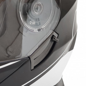 Casca moto FGN flip-up, cu ochelari incorporati, negru + gri mat - Img 5