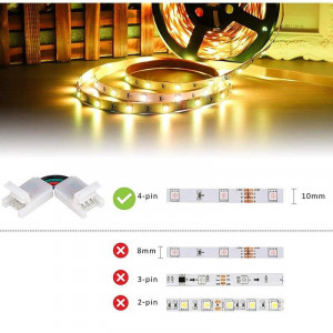 Conector cot 90˚ banda RGB 4 fire