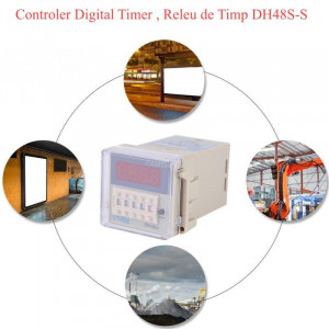 Controler Digital Timer , Releu de Timp DH48S-S