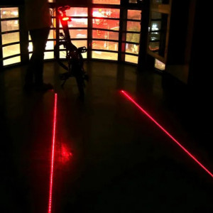 Far fata zoom, stop spate laser, manusi half finger, set kit complet, negru - Img 5