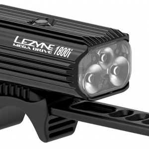 Far inteligent Lezyne Mega Drive 1800i, 9 moduri, senzor lumina, negru