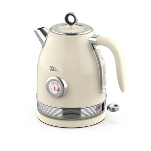 Fierbator Retro Zilan ZLN1184, 2200W, 1.7L, baza detasabila 360°, indicator luminos, protectie fierbere uscata, ON/OFF automat sau manual