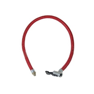 Furtun pompa umflat aer 50 cm , cu racord 8mm si cap pentru valva - Img 2