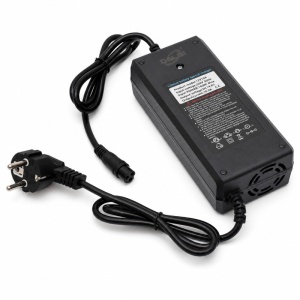 Incarcator LiFePO4 12V 10A 14.6V cu mufa aviator GX16-3 - Img 2