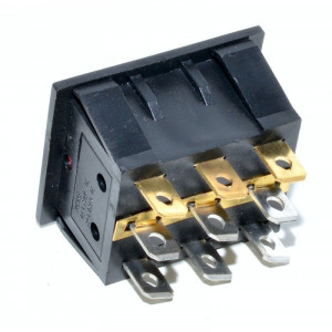 Intrerupator IRS triplu ON-OF rosu / rosu / rosu KCD3 16A-250V - Img 2