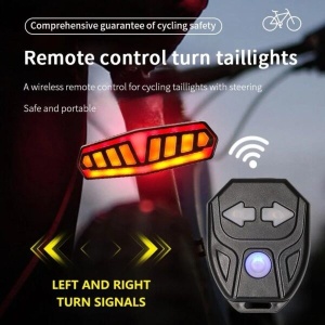 Lampă spate LED pentru bicicletă cu luminozitate ridicată Telecomandă fără fir - Img 3