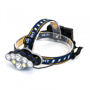 Lanterna de Cap 8 LED-uri , 2 Acumulatori 3,7V LI-ION - Img 3
