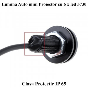 Led auto 23mm - 12V , 5730 alb + galben , 2 buc / set - Img 2