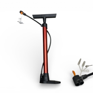 Pompa de bicicleta din aluminium ,cu accesorii umflare mingi si articole gonfalbile - Img 2