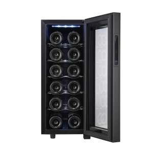 Racitor pentru vinuri Zilan ZLN4682 - 12 sticle, 33 L, iluminare LED, control termic 12-18°C - Img 2