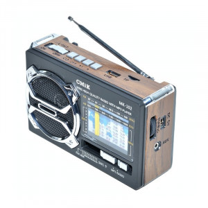 Radio mini portabil, MP3/Radio FM/AM/SW 11 band , AUX, lanterna, MK-102 - Img 2