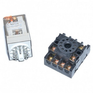 Releu Industrial 12V–AC/11P cu Soclu - Img 3