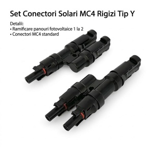 Set 2 Conectori Solari MC4 Tip Y, Adaptor Ramificare Panouri Fotovoltaice, 1000V, 1 Tata la 2 Mama - Img 3