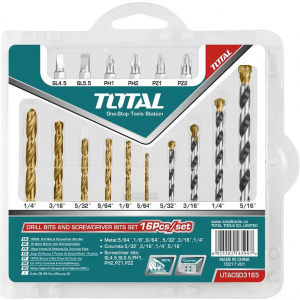 Set burghie pentru metal/beton si bituri: 16 buc