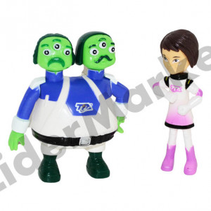 Set compus din doua figurine Miles - personajele Watson &amp; Crick si Loretta