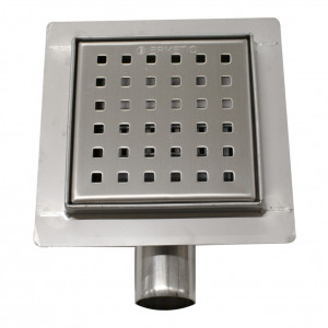 Sifon pardoseala inox iesire laterala POINTS 120x120/40-50
