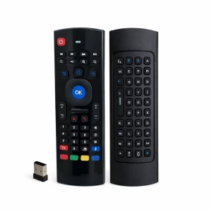 Telecomanda Universala Inteligenta Air Fly Mouse MX-3 cu Comanda Vocala, Wireless, pentru Smart TV, Android TV, PC si Proiector