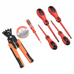 Trusa 7 piese electrician cu surubelnite si cleste multifunctional 5-1