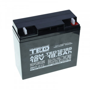 Acumulator Plumb-Acid 12V-18,5A TED - Img 2