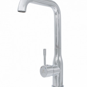 Baterie bucatarie teava inox 90° crom