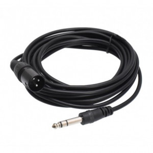 Cablu audio jack 6,3 mm tata - XLR tata, 5 metri