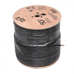 Cablu Coaxial TV RG6 Negru 75 Ohm Aluminiu-Cuprat Rola 300m - Img 3