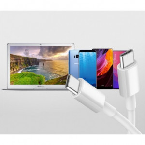 Cablu de alimentare si transfer date USB-C la USB-C 2 metri - Img 2