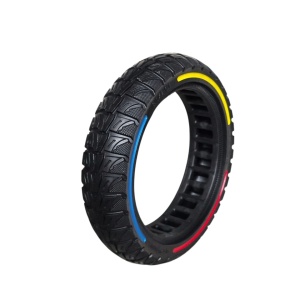 Cauciuc solid plin trotineta 8.5 x 2 - 6.1, cu dungi colorate