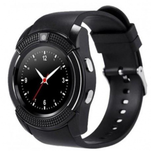 Ceas Smartwatch V8 Negru HandsFree Bluetooth 3.0 Micro SIM Android Camera 1.3MP - Img 2